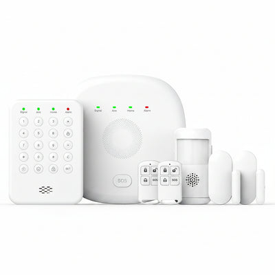 2026 Home Security System, 7-Piece Wireless Smart Alarm System Kit with Instant App Alerts & Wifi+Gsm/4G,Mobile App Control,Door/Window Sensors,Remote,Motion Detectors,Compatible with Alexa