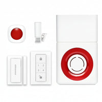 Smart Alarm System Whole-Home Security Kit, Wireless GSM Security Alarm Siren with Alarm Host, Infrared Motion, Door Window Sensor, Remote Controller, Alert with Auto Dial SMS