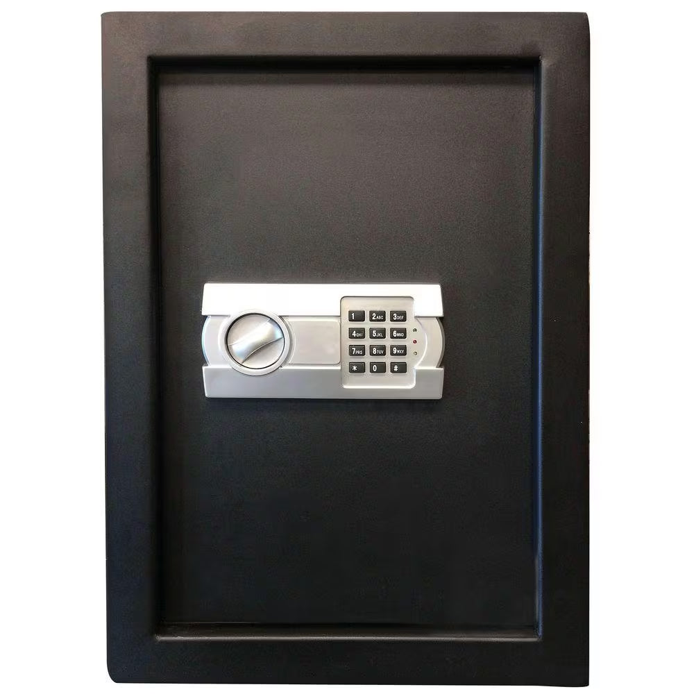 0.58 Cu. Ft. Wall Safe with Electronic Lock, Black