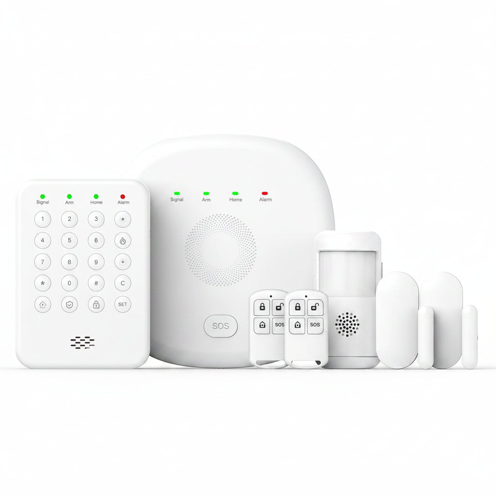 2026 Home Security System, 7-Piece Wireless Smart Alarm System Kit with Instant App Alerts & Wifi+Gsm/4G,Mobile App Control,Door/Window Sensors,Remote,Motion Detectors,Compatible with Alexa