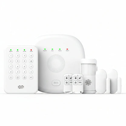 2026 Home Security System, 7-Piece Wireless Smart Alarm System Kit with Instant App Alerts & Wifi+Gsm/4G,Mobile App Control,Door/Window Sensors,Remote,Motion Detectors,Compatible with Alexa