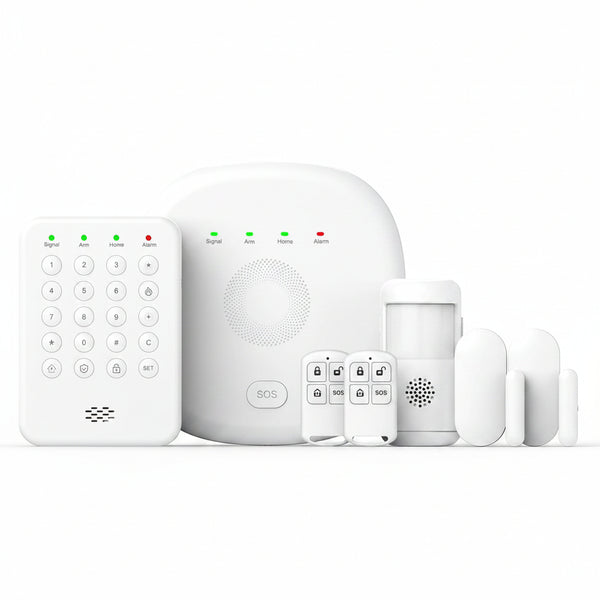 2026 Home Security System, 7-Piece Wireless Smart Alarm System Kit with Instant App Alerts & Wifi+Gsm/4G,Mobile App Control,Door/Window Sensors,Remote,Motion Detectors,Compatible with Alexa