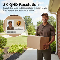 Solar Panel Built-In Smart Security Camera Kit - 3MP and Cross Camera Track with 32GB Storage Home Base, No Monthly Fee