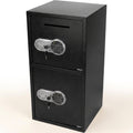 Electronic Safe Deposit Box Built for Secure Storage, Digital Keypad, Manual Override Keys, Floor/Wall Mount
