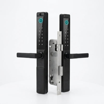 Smart Door Lock Engineered for Multiple Access Methods, Fingerprint Recognition, IP55 Waterproof, SUS Material