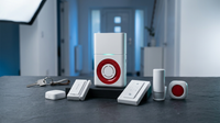 Smart Alarm System Whole-Home Security Kit, Wireless GSM Security Alarm Siren with Alarm Host, Infrared Motion, Door Window Sensor, Remote Controller, Alert with Auto Dial SMS — Lifestyle