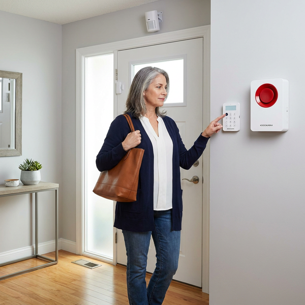 Smart Alarm System Engineered for Whole Home Protection, Wireless GSM Technology, Motion Sensors, Remote Control