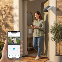 Solar Panel Built-In Smart Security Camera Kit - 3MP and Cross Camera Track with 32GB Storage Home Base, No Monthly Fee — Lifestyle