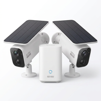 Solar Security Camera Kit Built for 24/7 Surveillance, 3MP Resolution, 360° PTZ, 32GB Storage, No Monthly Fees — Studio Shot
