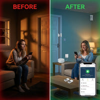 Wireless Wifi Smart Home Automation Security Alarm System with Door Sensor Motion Sensor Smart Life App Burglar Alarm Siren — Before & After