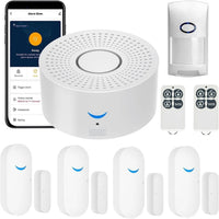 Wireless Wifi Smart Home Automation Security Alarm System with Door Sensor Motion Sensor Smart Life App Burglar Alarm Siren